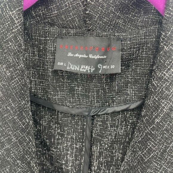 Dress Forum Womens Lightweight Jacket Shawl Open Front Pockets Dark Gray Large - Picture 10 of 10